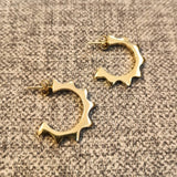 Malkia Hoop Earrings From Abroad Modern