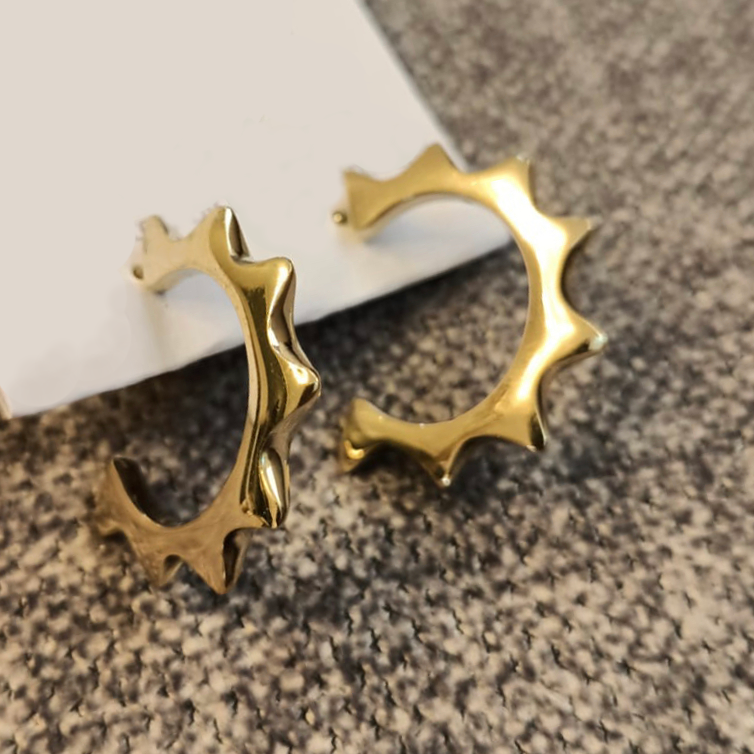 Malkia Hoop Earrings From Abroad Modern