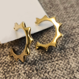 Malkia Hoop Earrings From Abroad Modern