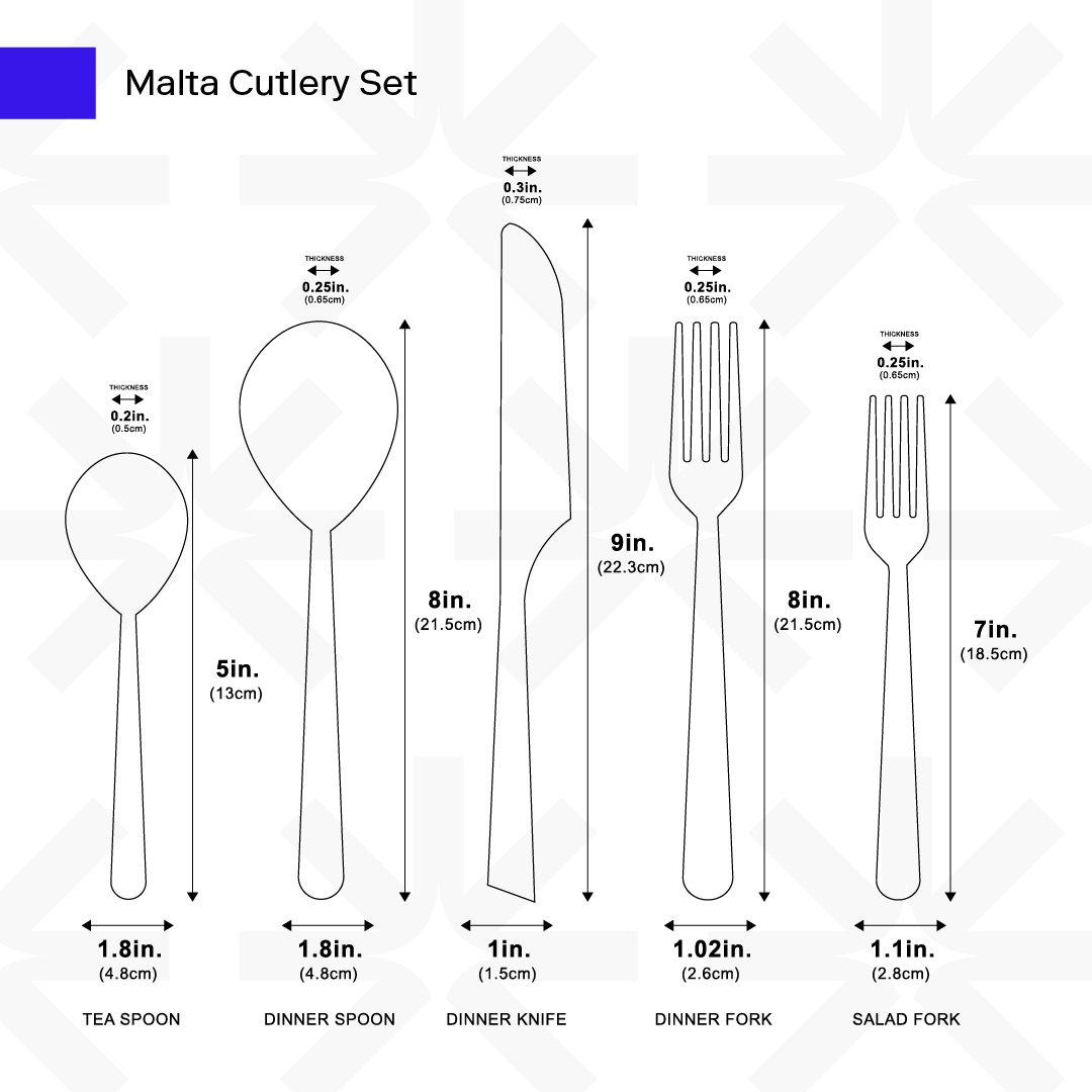 Malta Cutlery Set from Ozarké