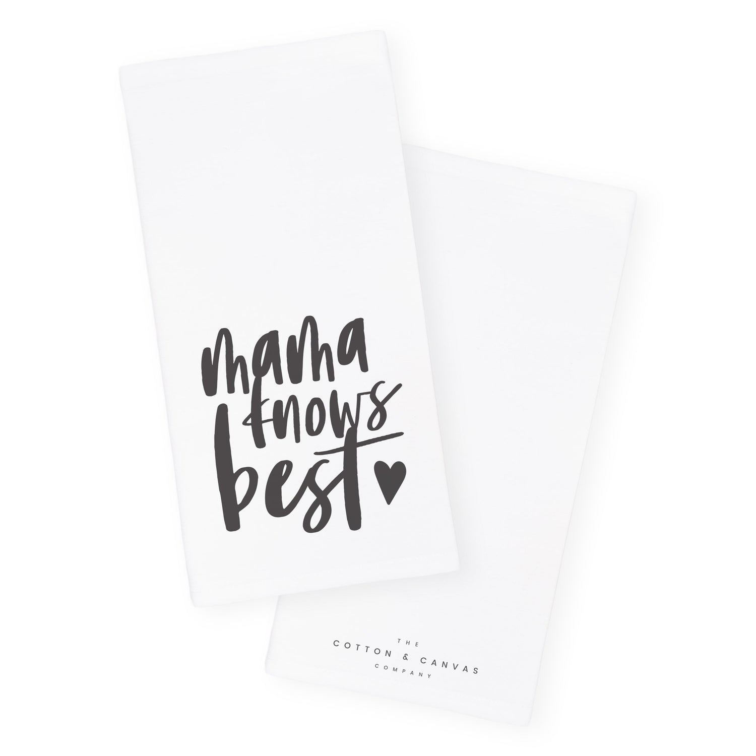 Mama Knows Best Kitchen Tea Towel from The Cotton & Canvas Co.