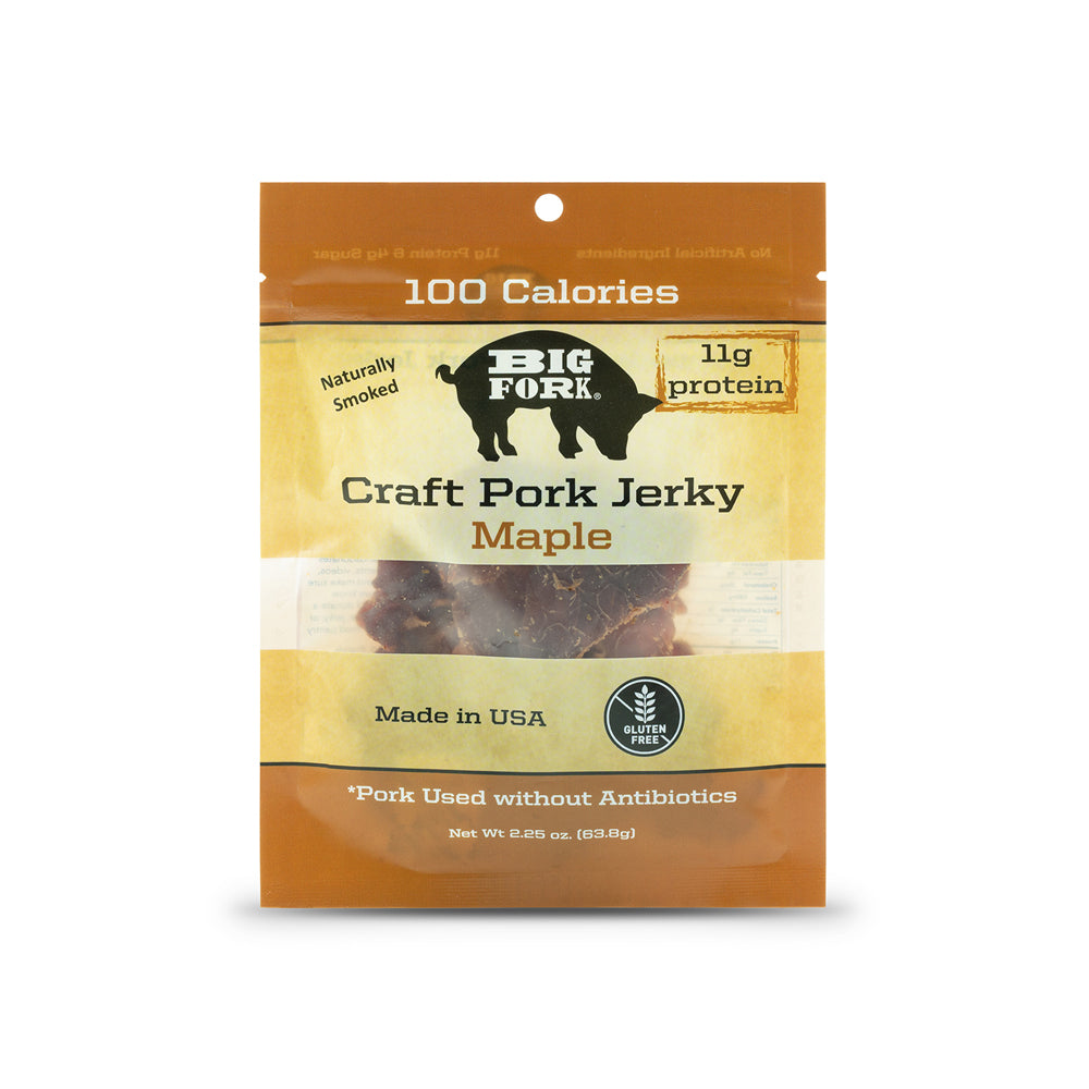 Craft Pork Jerky - 1 Case (8 X 2.25 oz. packs) from Big Fork Brands