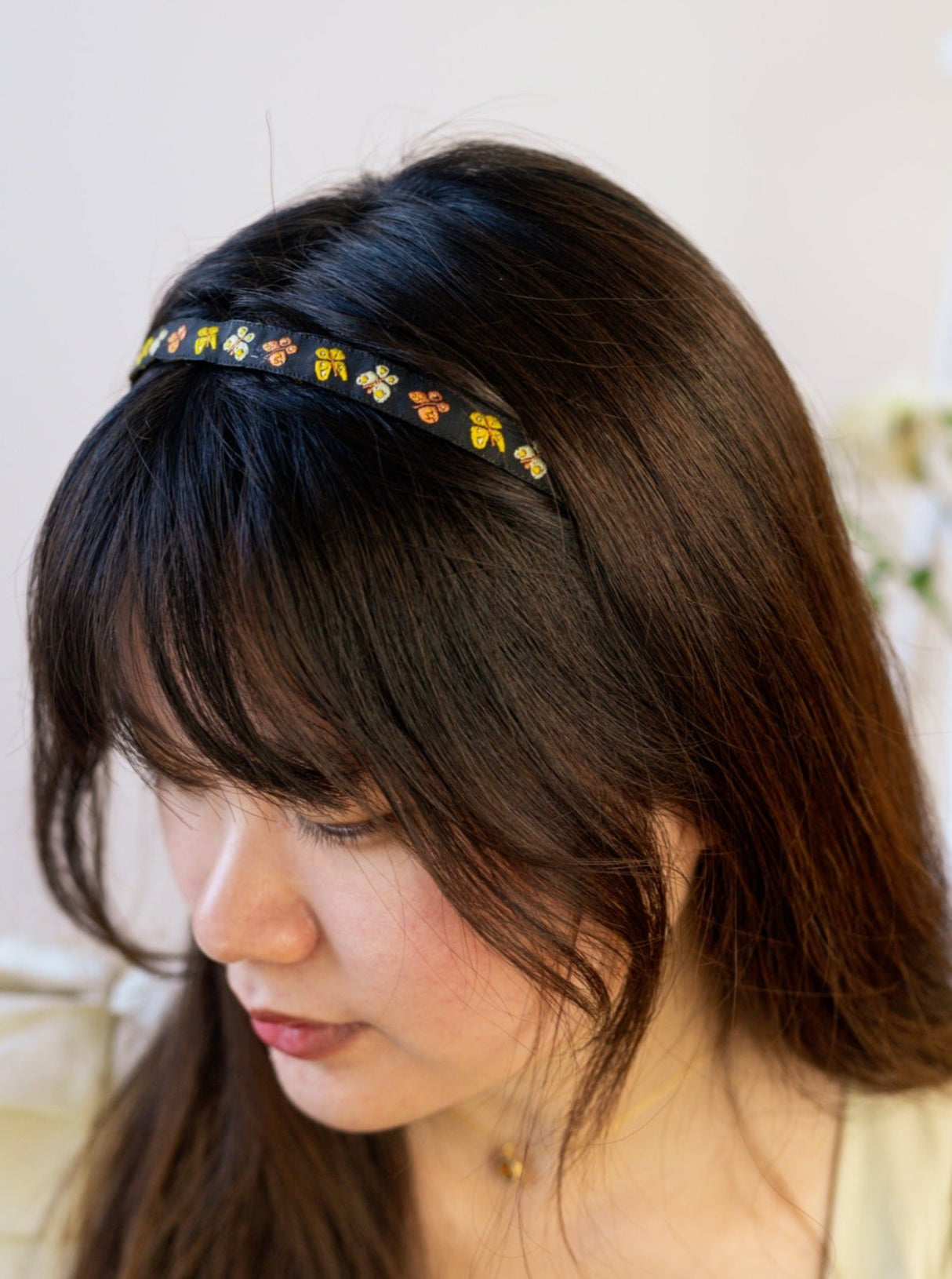 Mariposa Tiny Butterflies Skinny Headband from Ash & Rose