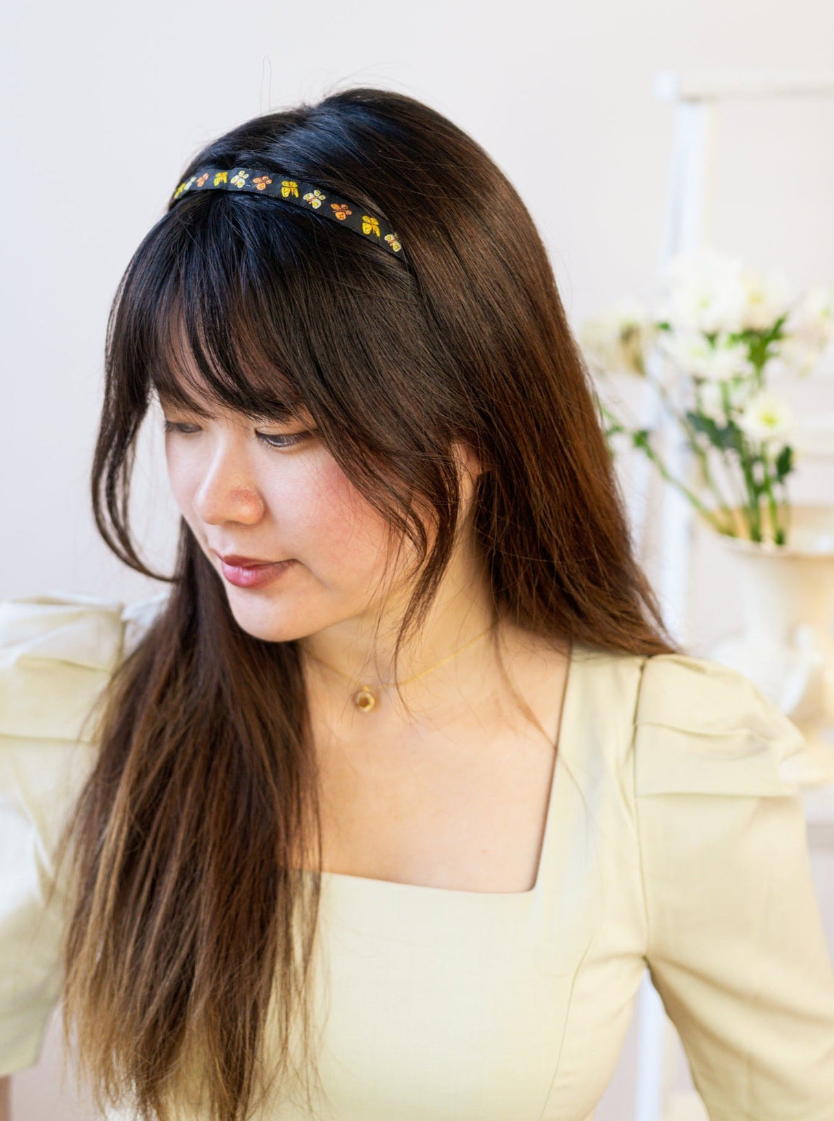Mariposa Tiny Butterflies Skinny Headband from Ash & Rose