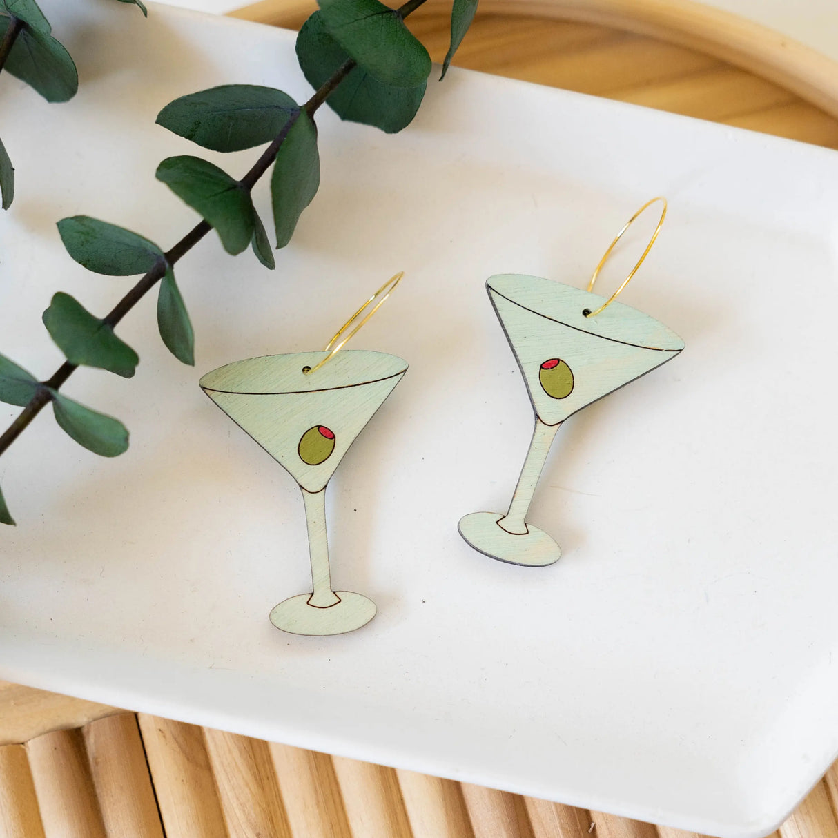 Martini Hoop Earrings from LE CHIC MIAMI