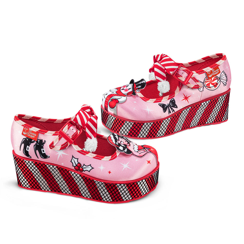 Chocolaticas® Betty Claus Women's Mary Jane Platform From Hot Chocolate Design