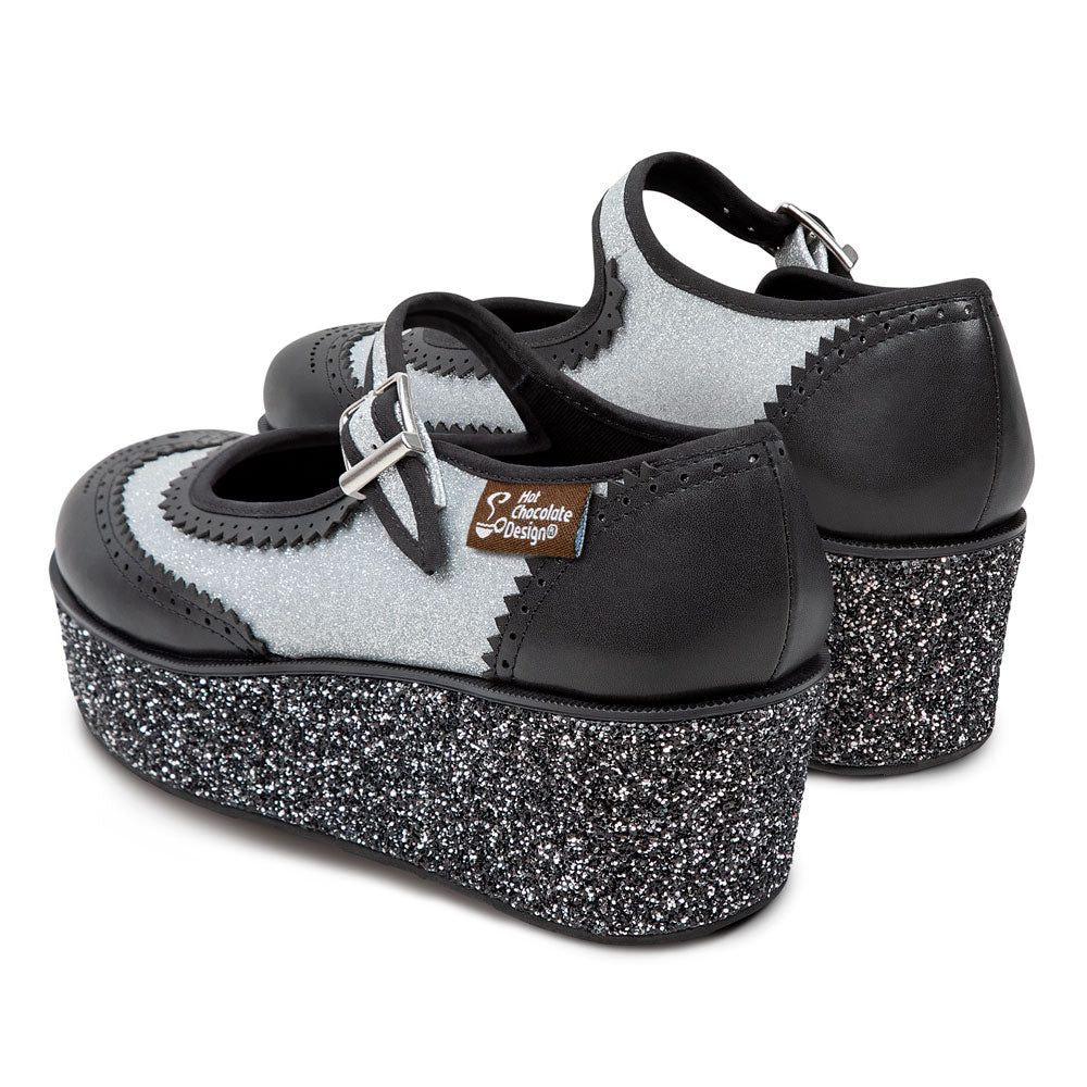 Chocolaticas® Havana Glitter Women's Mary Jane Platform From Hot Chocolate Design