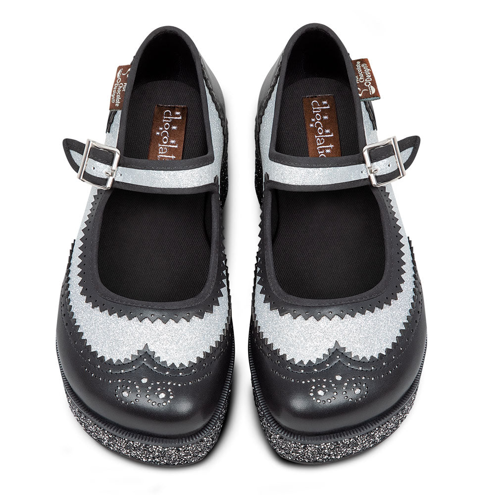 Chocolaticas® Havana Glitter Women's Mary Jane Platform From Hot Chocolate Design