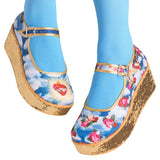Chocolaticas® Sacred Heart Women's Mary Jane Platform From Hot Chocolate Design