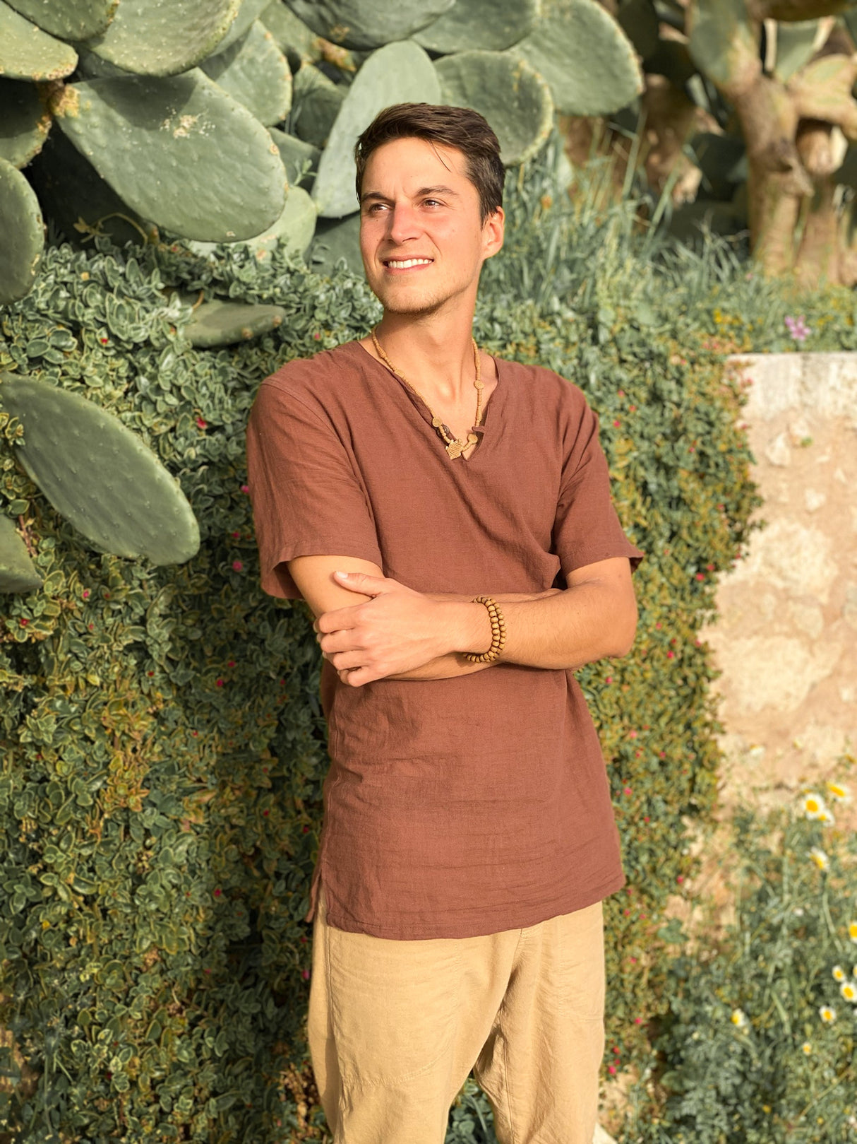 Woven Tee From Cotton Flower Clothing