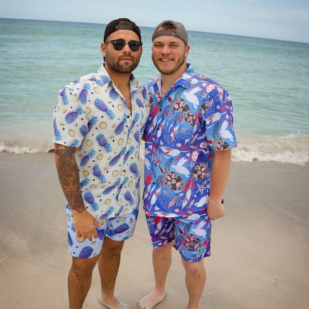 Super Stretch - Disco Pineapples Hawaiian Shirt from Tropical Bros