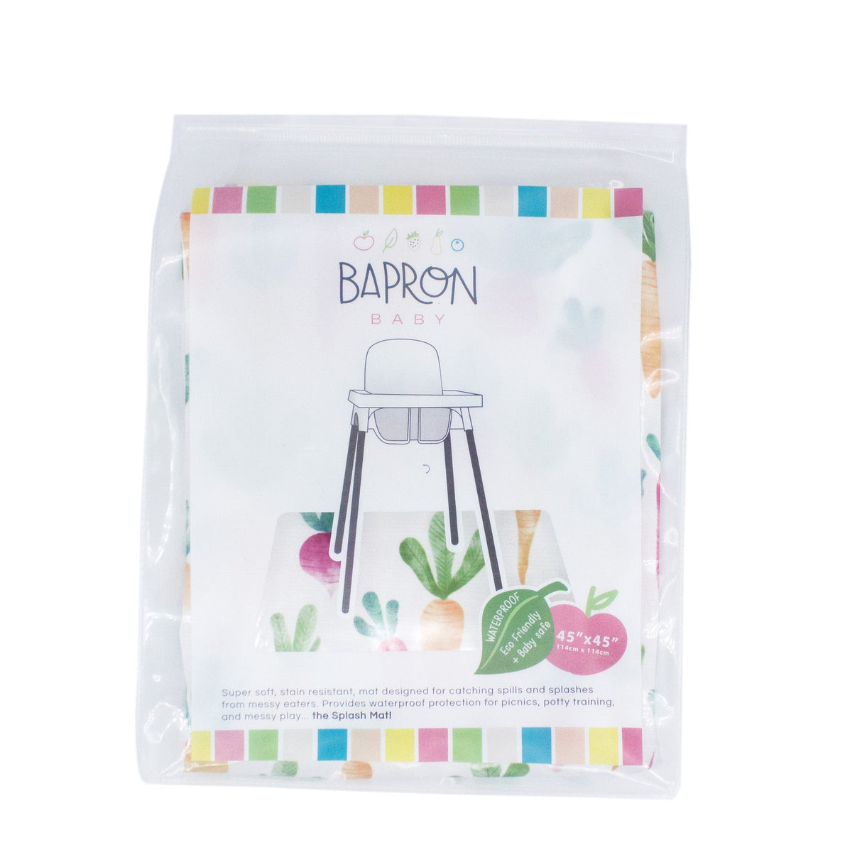 Farm Produce Splash Mat - A Waterproof Catch-All for Highchair Spills and More! from BapronBaby