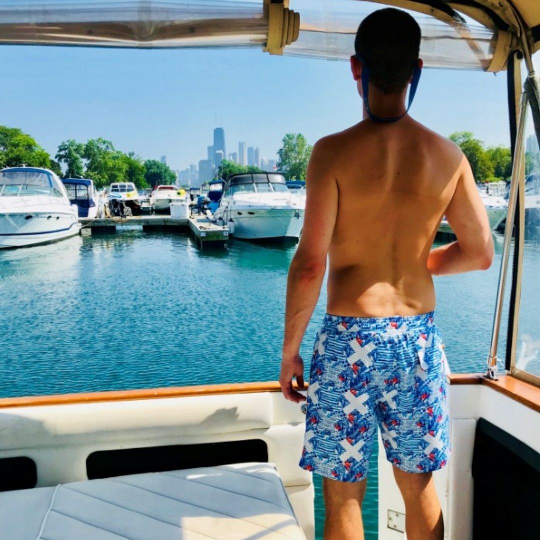 Maui Palms Swimsuit from Tropical Bros