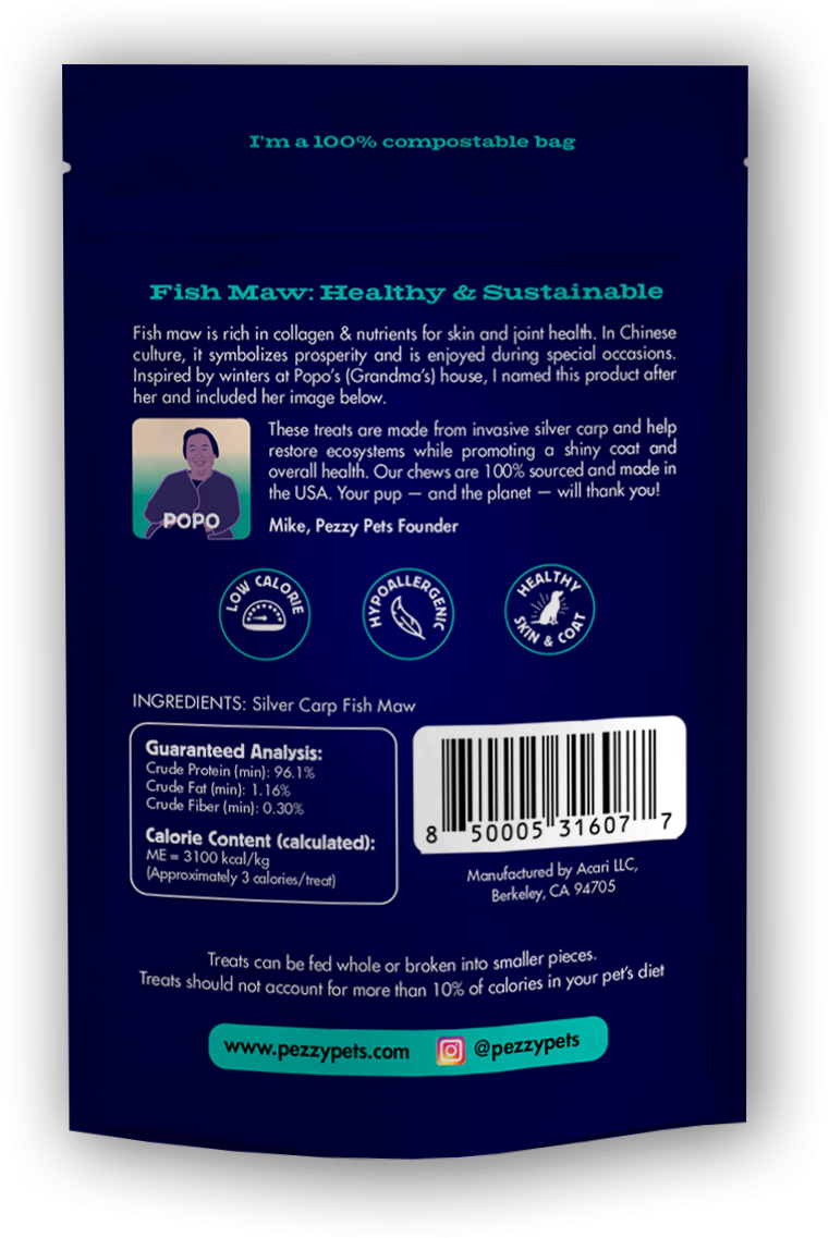 Fish Maw (Single Ingredient Chew) from Pezzy Pets
