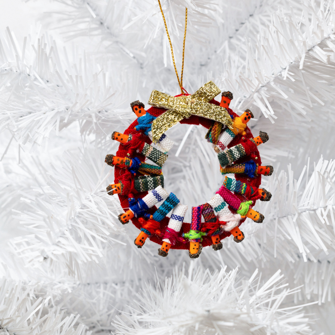 Worry Doll Wreath Ornament from Upavim Crafts
