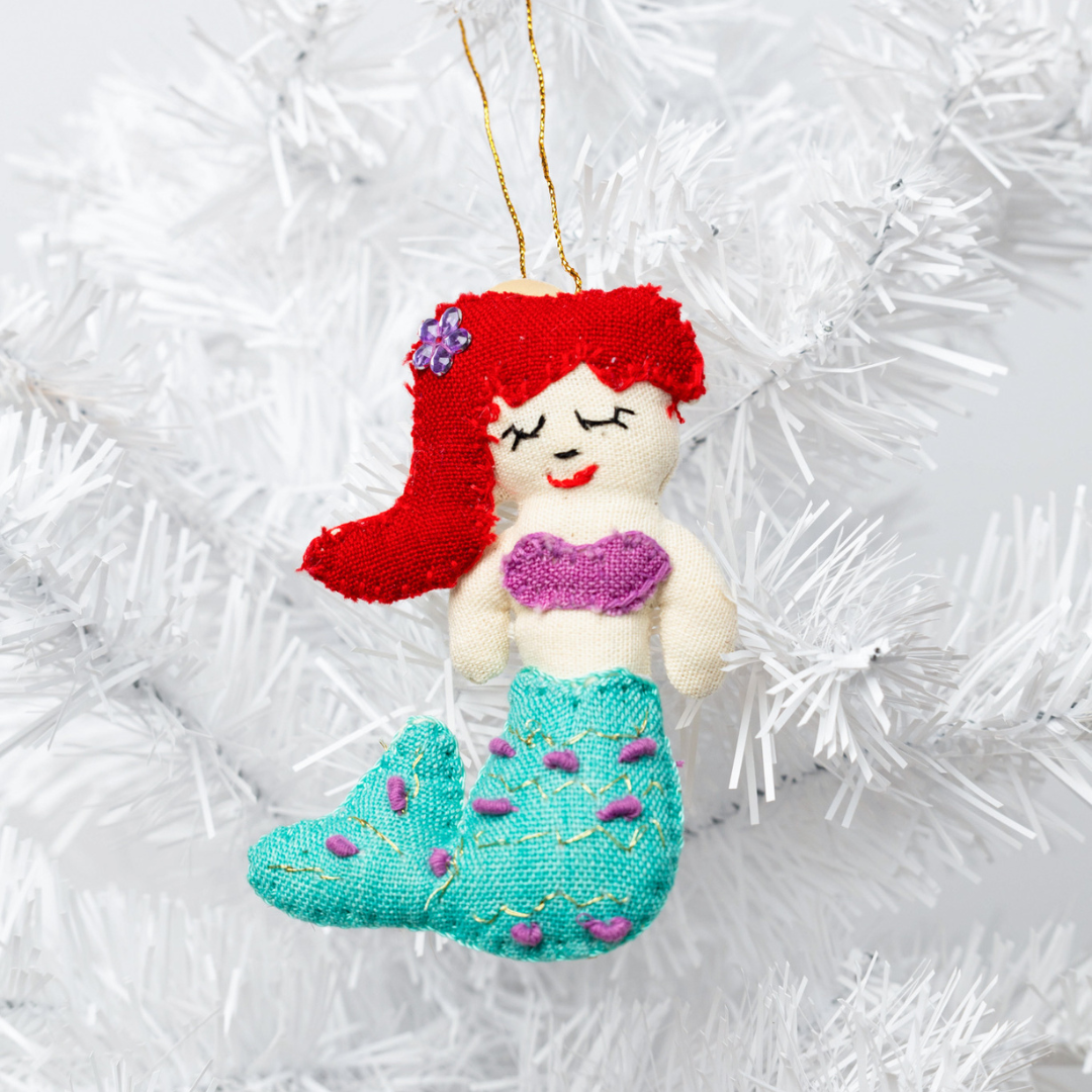 Felt Mermaid Ornament from Upavim Crafts
