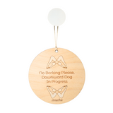 Self Care Sign | Downdog Medallion from Mache