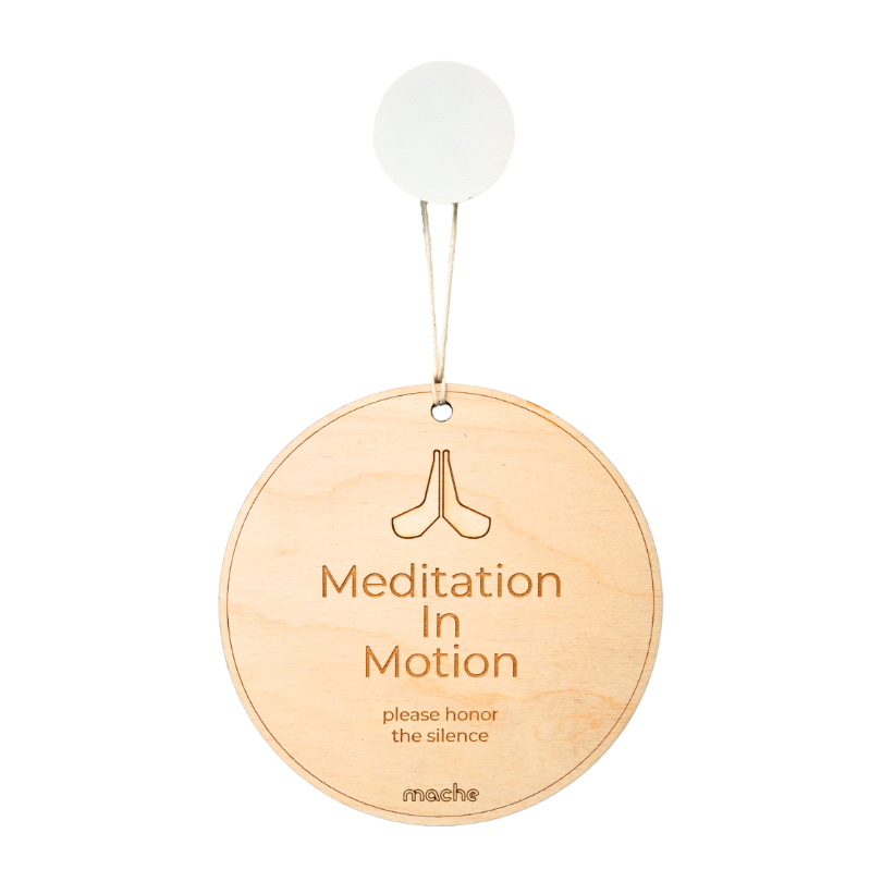 Self Care Sign | Meditation Medallion from Mache