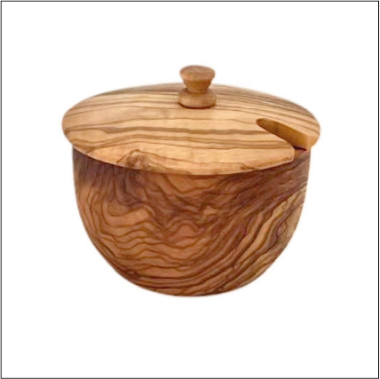 Mediterranean Olive Wood Canister from Choixe