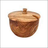 Mediterranean Olive Wood Canister from Choixe