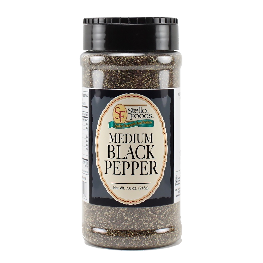Stello Foods Spices - Pepper - Black - 7.6 oz from Stello Foods