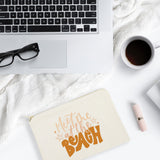 Meet Me At The Beach Cotton Canvas Cosmetic Bag from The Cotton & Canvas Co.