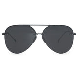 Smaller Megan 2 Jet Black- Tangle Free Aviator Sunglasses from TopFoxx