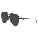 Smaller Megan 2 Jet Black- Tangle Free Aviator Sunglasses from TopFoxx