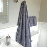 Melange Bamboo Cotton Bath Sheet - Charcoal from BedVoyage