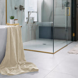 Bamboo Cotton Bath Sheet / Beach Towel - Sand from BedVoyage