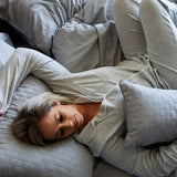 Bamboo Cotton Decorative Throw Pillow - Silver from BedVoyage