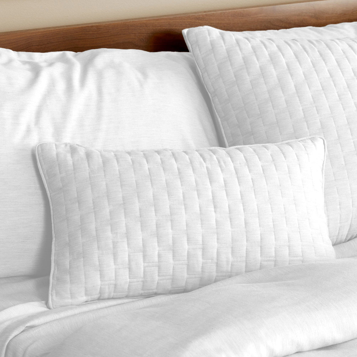 Bamboo Cotton Decorative Throw Pillow- Snow from BedVoyage