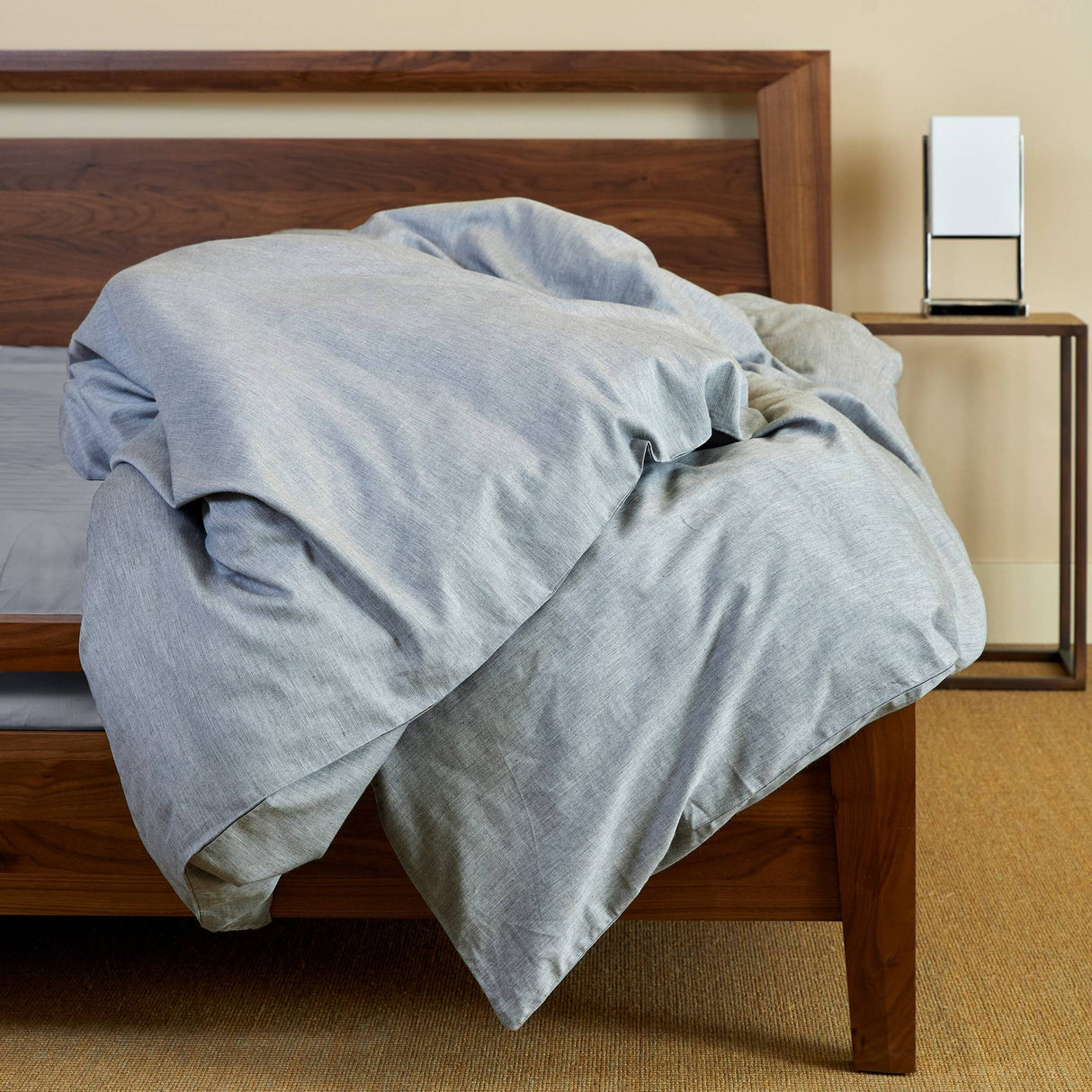 Bamboo Cotton Duvet Cover - Silver from BedVoyage