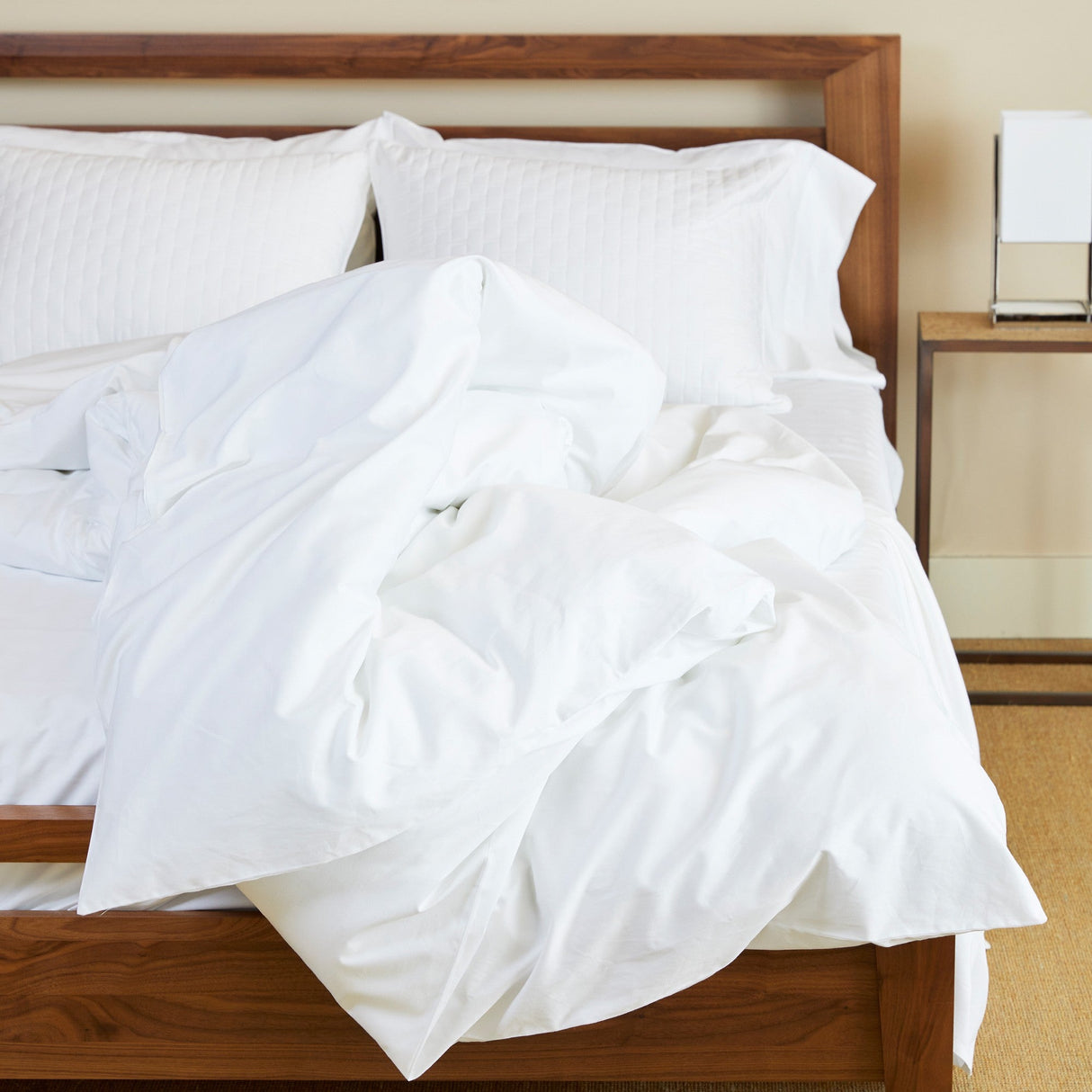 Bamboo Cotton Duvet Cover - Snow from BedVoyage