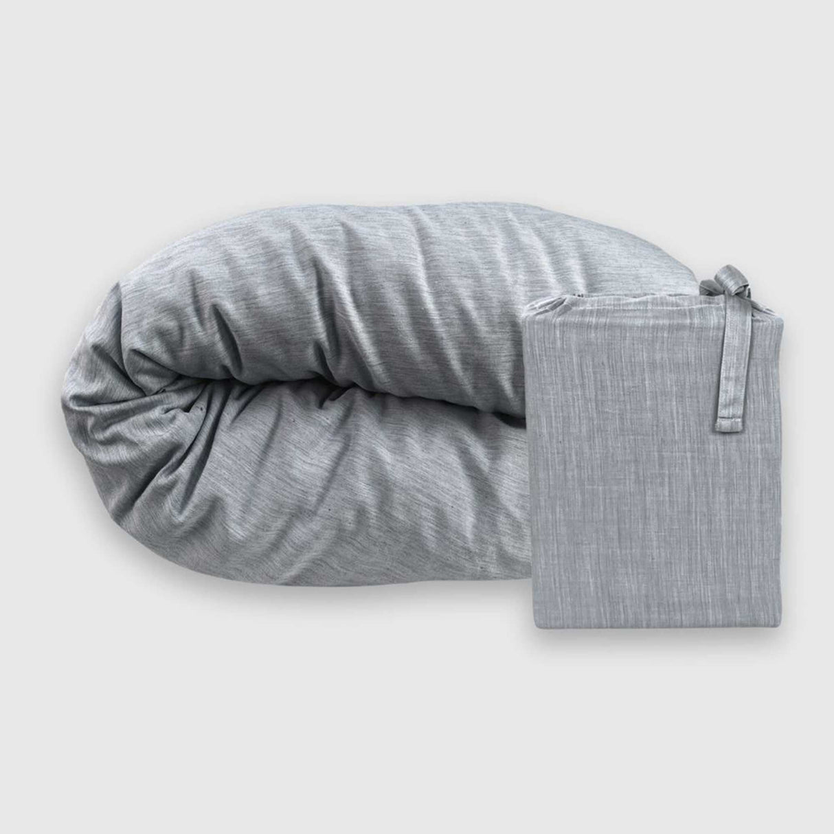 Bamboo Cotton Duvet Cover - Silver from BedVoyage