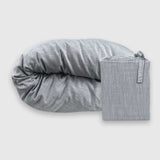 Bamboo Cotton Duvet Cover - Silver from BedVoyage