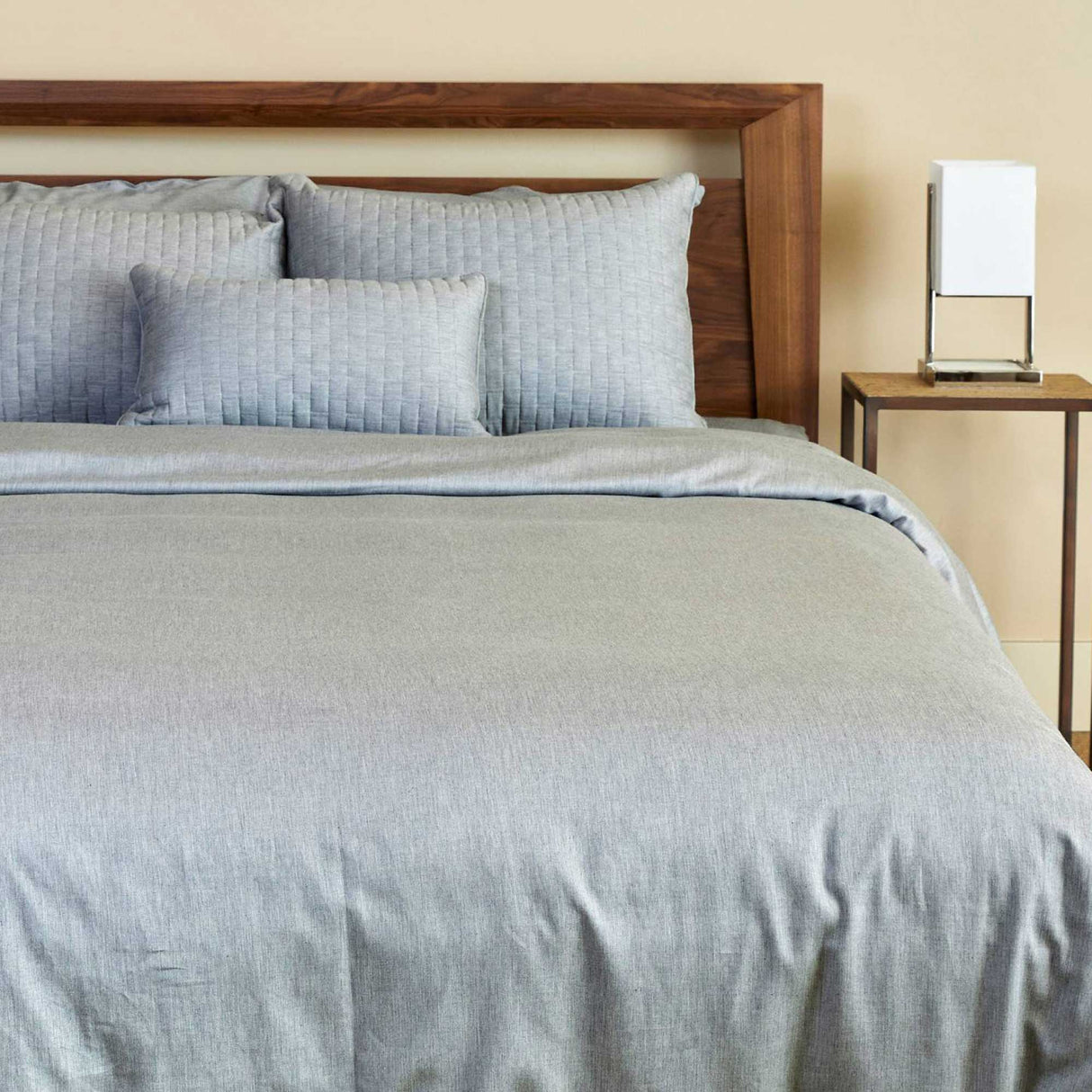 Bamboo Cotton Duvet Cover - Silver from BedVoyage
