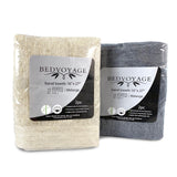 Melange Bamboo Cotton Hand Towel 2 Piece Set – Sand from BedVoyage