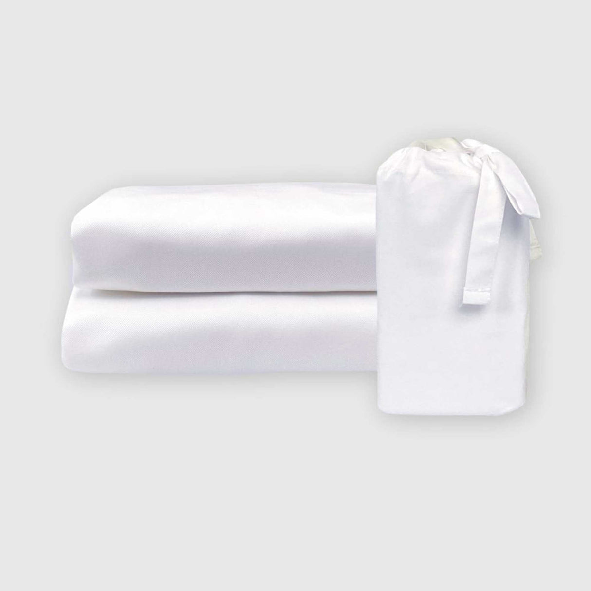 Bamboo Cotton Pillowcases - Snow from BedVoyage
