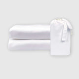 Bamboo Cotton Pillowcases - Snow from BedVoyage