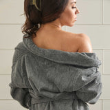 Melange Bamboo Bath Robe  - Charcoal from BedVoyage
