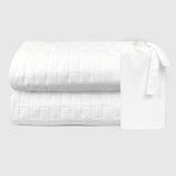 Bamboo Cotton Standard Shams, Vertical, 2-pack - Snow - Final Sale/No Returns from BedVoyage