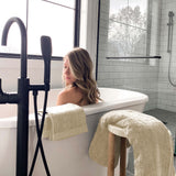 Melange Bamboo Cotton Bath Sheet 3 Piece Set - Sand from BedVoyage