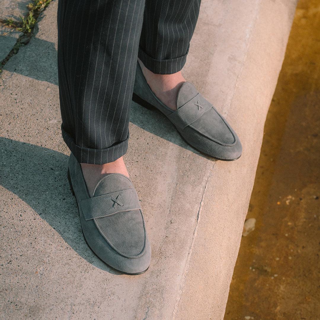 Men's Grigio Suede Centesimo from Del Toro Shoes