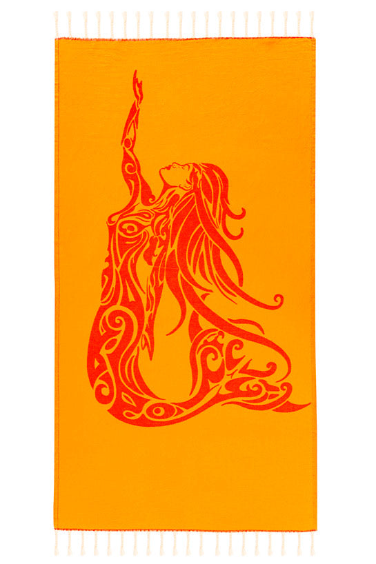 Mermaid Orange - Turkish Towel from Sun Drunk