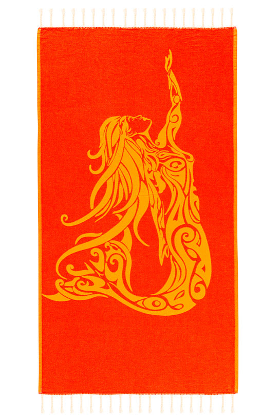 Mermaid Orange - Turkish Towel from Sun Drunk