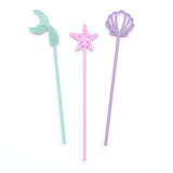 Mermaid Collection Acrylic Drink Stirrers, Set of 12 from The Cotton & Canvas Co.