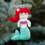 Felt Mermaid Ornament from Upavim Crafts