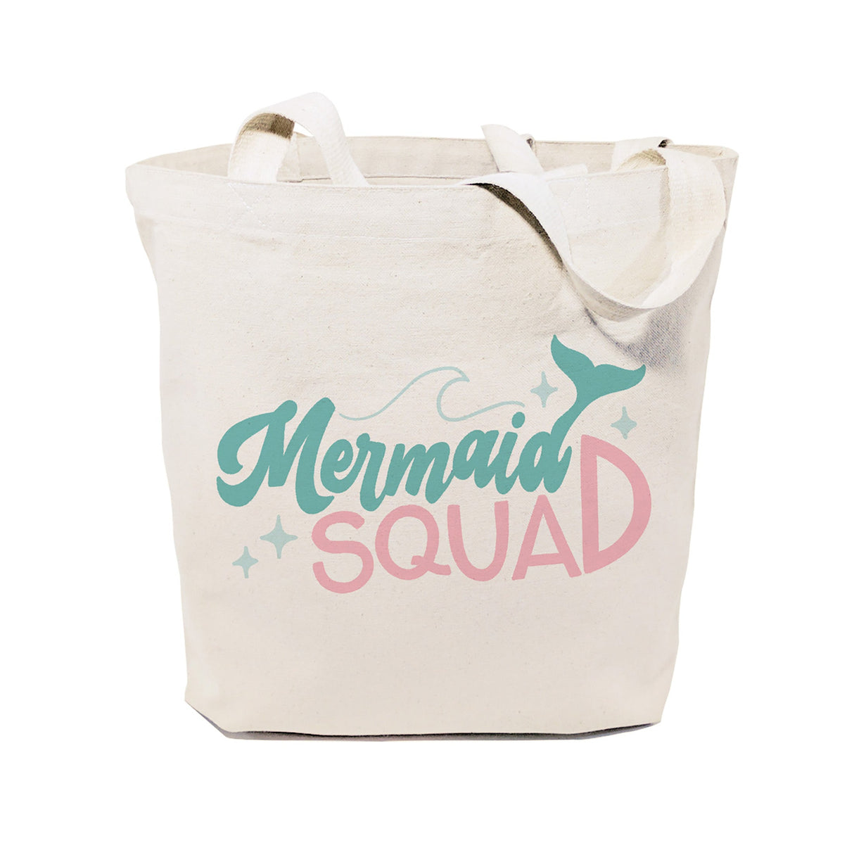 Mermaid Squad Cotton Canvas Tote Bag from The Cotton & Canvas Co.