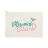 Mermaid Squad Cotton Canvas Cosmetic Bag from The Cotton & Canvas Co.